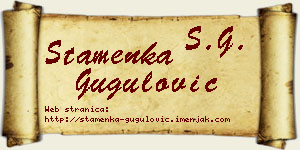 Stamenka Gugulović vizit kartica